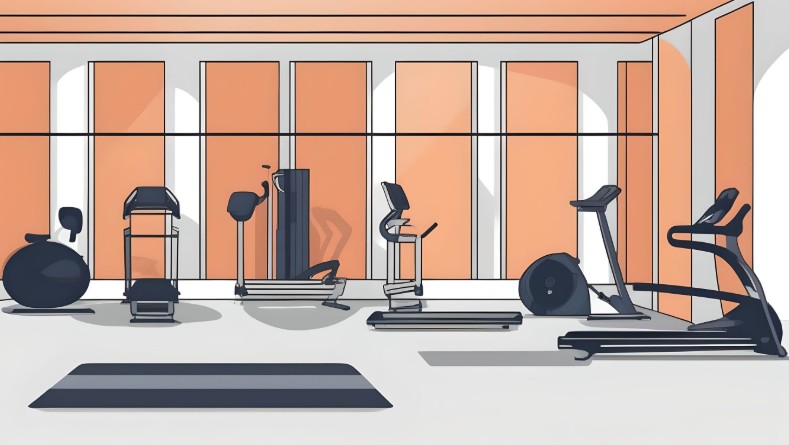 training room with stock beverages to rehydrate