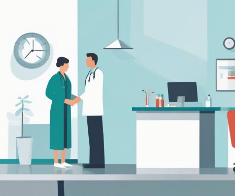 speaking with doctor